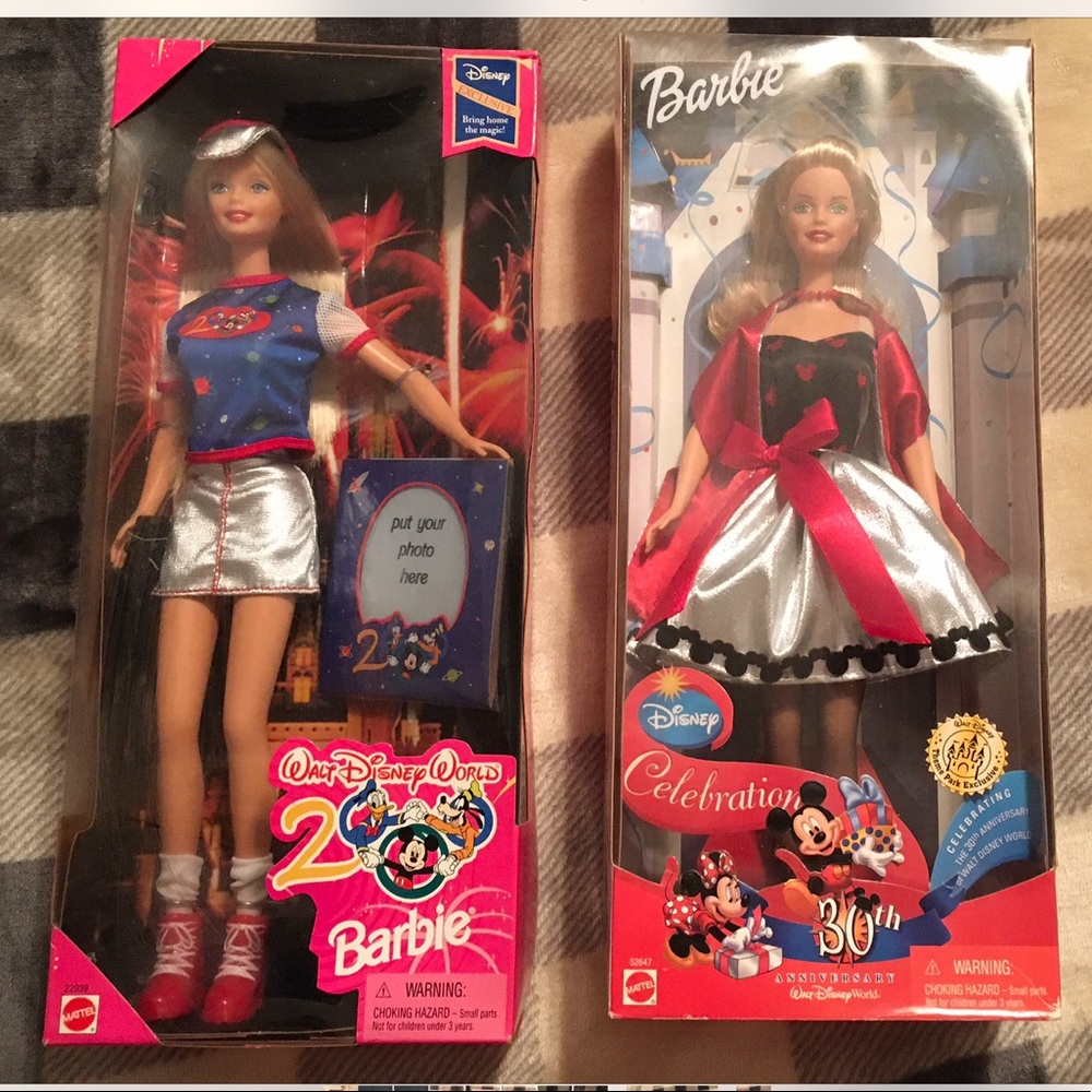 (2) DISNEY Barbie New 2000 & 30th ANNIVERSARY